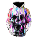 3D Skull Hættetrøjer Herre / kvinder Hoody Sweatshirts