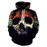 3D Skull Hættetrøjer Herre / kvinder Hoody Sweatshirts