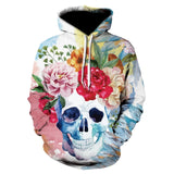 3D Skull Hættetrøjer Herre / kvinder Hoody Sweatshirts