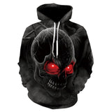 3D Skull Hættetrøjer Herre / kvinder Hoody Sweatshirts