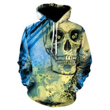 3D Skull Hættetrøjer Herre / kvinder Hoody Sweatshirts