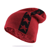 Mænds vinter hat New Fashion Strikkede sorte hatte