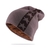 Mænds vinter hat New Fashion Strikkede sorte hatte