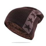 Mænds vinter hat New Fashion Strikkede sorte hatte