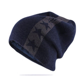 Mænds vinter hat New Fashion Strikkede sorte hatte